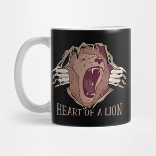 heart of a lion Mug
